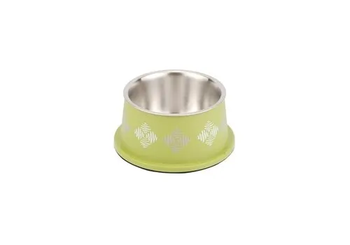 Have A Pet Groene RVS voer- en drinkbak met antisliprand