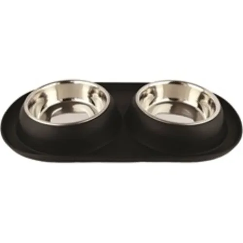 Have A Pet Dubbele RVS voerbak met antislip onderstel