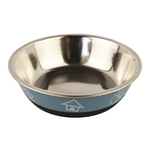 Have A Pet Metalen voerbak House antislip blauw