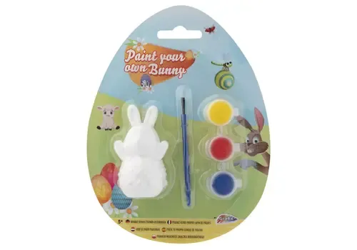 Grafix Konijn in ei schilderset 7 cm