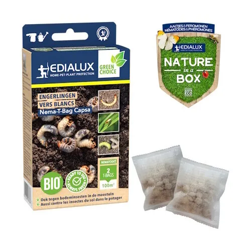 Edialux Nematoden mix tegen engerlingen en bodeminsecten | 2 zakjes