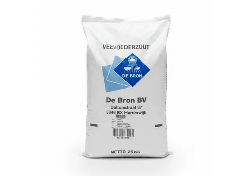 De Bron Veevoederzout 25 Kilo