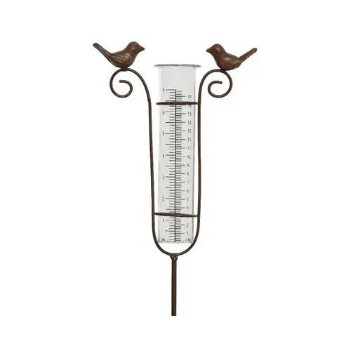 Decoris Regenmeter polyresin H115 cm met vogels