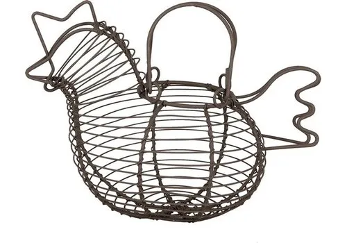 Clayre & Eef Eiermand kip 23x14x17 cm bruin metaal