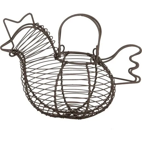 Clayre & Eef Eiermand kip 23x14x17 cm bruin metaal