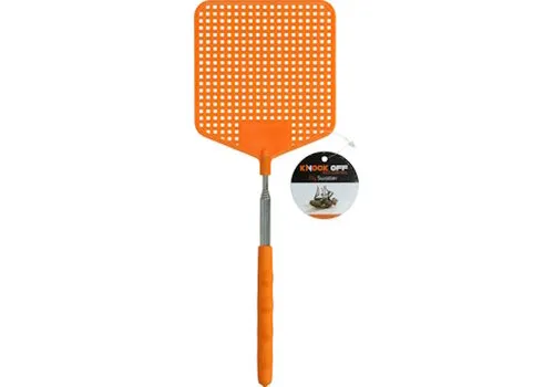 Knock Pest Vliegenmepper met telescoop steel