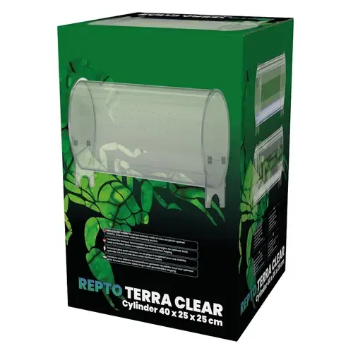 Repto Terra Clear Cylinder 40X25X25Cm