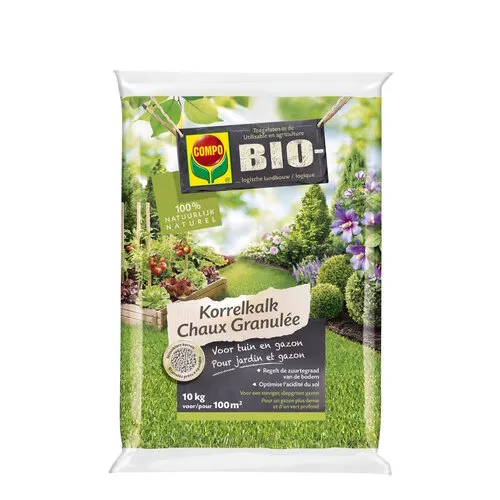 COMPO Bio korrelkalk voor gazon en tuin 10 kg