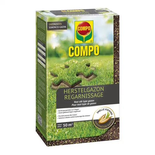COMPO Herstelgazon graszaad met groene coating