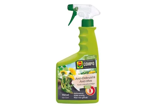 COMPO Anti-onkruid 750 ml | anti-mos spray totale onkruidbestrijder