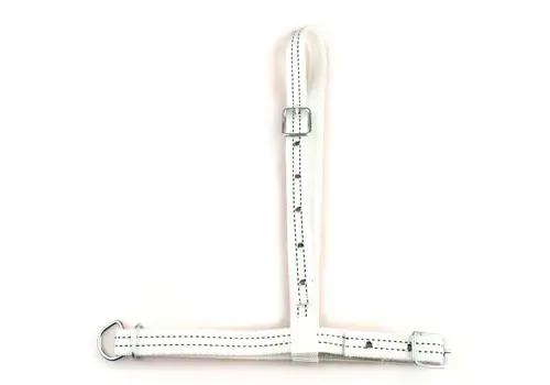 Junai.nl Weidehalster zonder ketting nylon wit