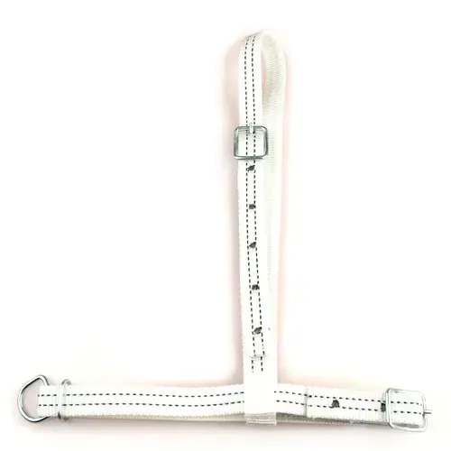 Junai.nl Weidehalster zonder ketting nylon wit
