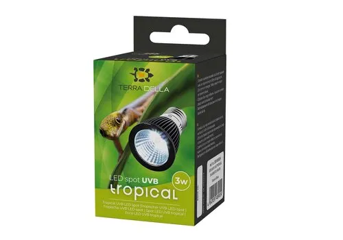 Terra Della LEDlamp UVB tropisch zwart