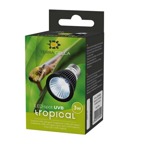 Terra Della LEDlamp UVB tropisch zwart