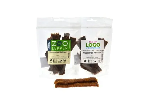 Zoolekker Vleesstrips kalkoen 100 gram