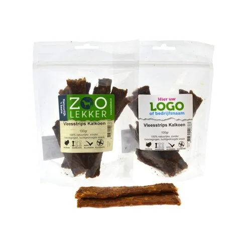 Zoolekker Vleesstrips kalkoen 100 gram
