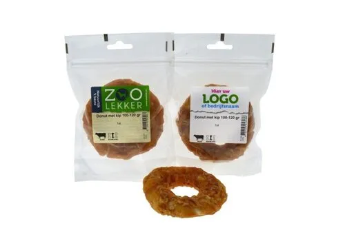 Zoolekker Donut met kip 100-120 g | kauwsnack voor honden