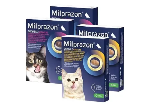 Milprazon Smakelijke kauw-wormtabletten voor katten