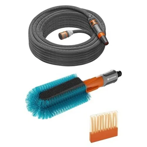 Gardena Cleansystem fiets wasset met textielslang set