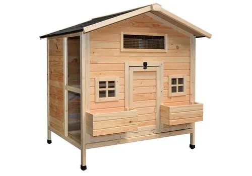 Duvo+ Kippenhok Colonial Pinus houtkleurig