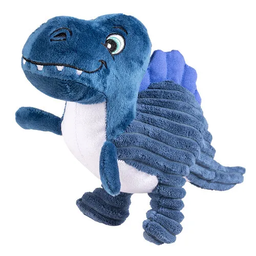Duvo+ Pluche dino Ankylosaurus corduroy blauw