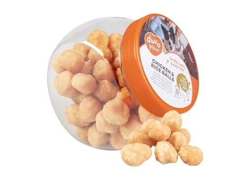 Duvo+ Kip & rijst snackballetjes voor honden