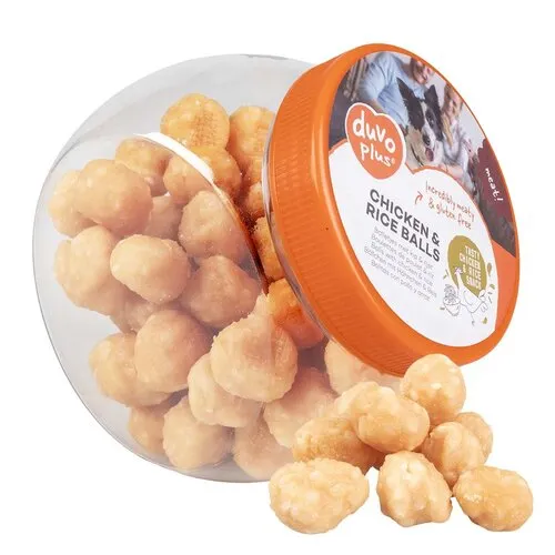 Duvo+ Kip & rijst snackballetjes voor honden