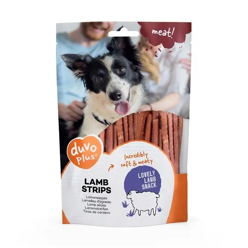 Duvo+ Lam strips hondensnack 80 g