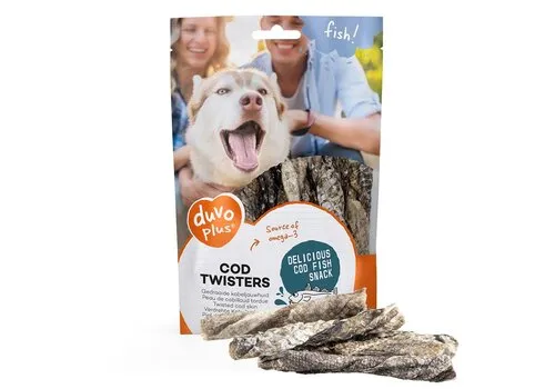 Duvo+ Kabeljauw twisters hondensnack