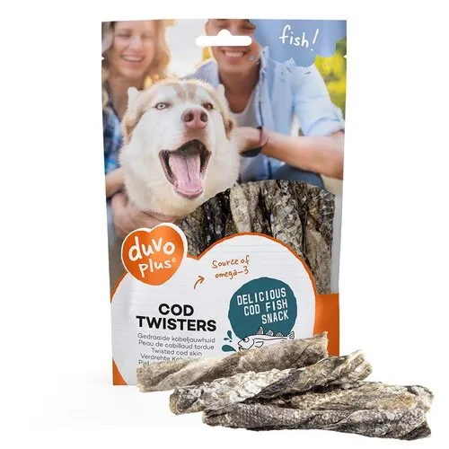 Duvo+ Kabeljauw twisters hondensnack