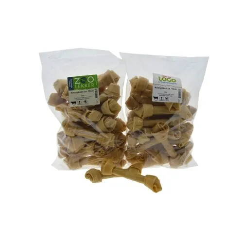 Zoolekker Knoopbeen buffelhuid 16 cm | 20 stuks