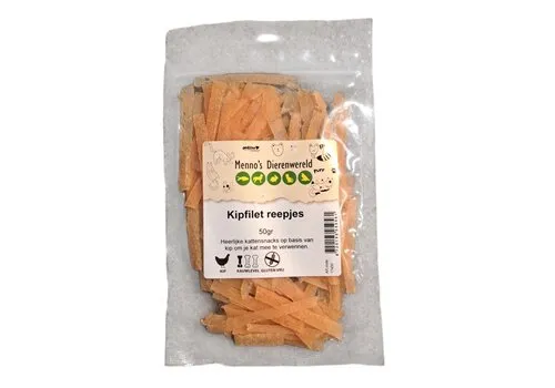Zoolekker Kipfilet reepjes | malse kattensnack