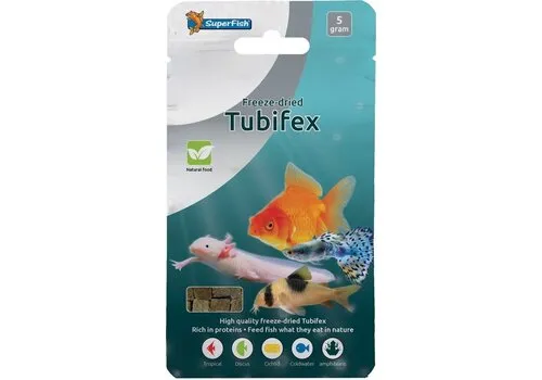 SuperFish Tubifex blokjes gevriesdroogd visvoer