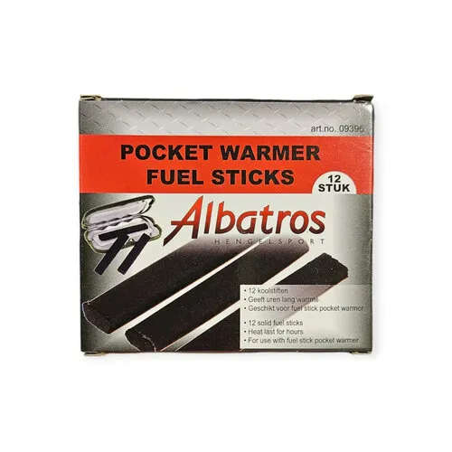 Albatros Koolstaafjes voor pocketwarmer | navulling 12 stuks