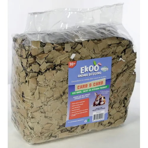 Ekoo Karton bodembedekking 30 liter | stofarm en absorberend