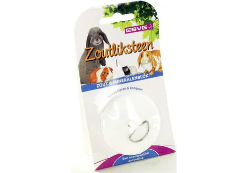 ESVE Zoutliksteen Na-Di met RVS houder