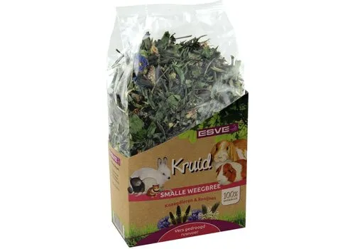 ESVE Smalle weegbree kruid voor konijnen en knaagdieren
