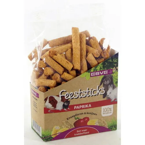 ESVE Feeststicks paprika voor knaagdieren 175 gram