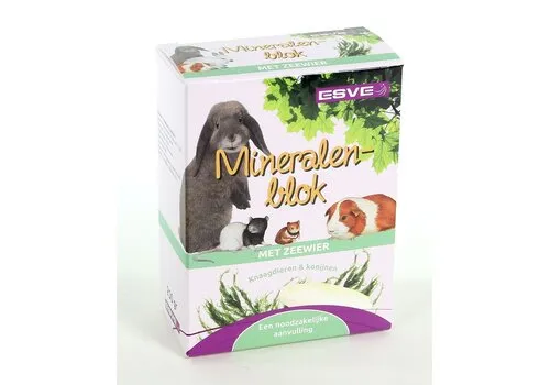 ESVE Mineralenblok met zeewier voor konijnen en knaagdieren