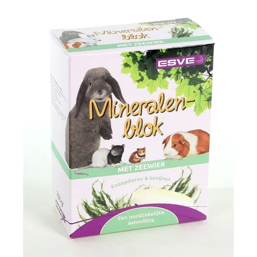 ESVE Mineralenblok met zeewier voor konijnen en knaagdieren