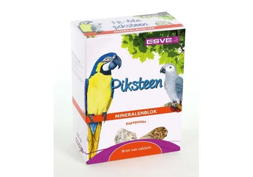 ESVE Piksteen voor papegaaien naturel rood | mineraalblok 1 stuk