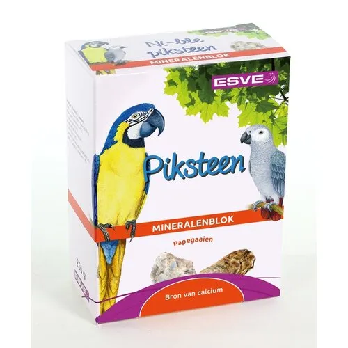 ESVE Piksteen voor papegaaien naturel rood | mineraalblok 1 stuk