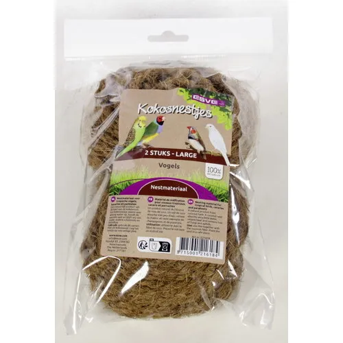 ESVE Kokosnestjes groot | 2 stuks