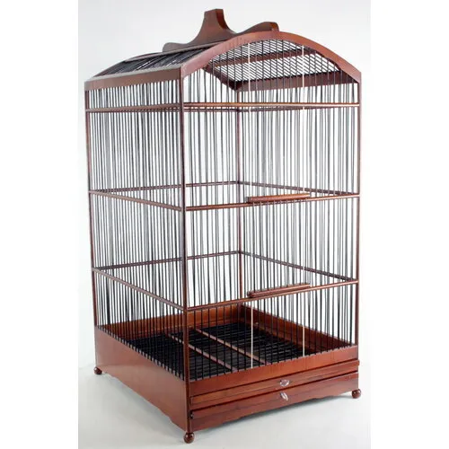 ESVE Vogelkooi bamboehout | handgemaakt | met schuiflade