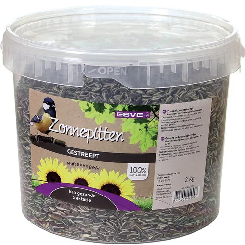 ESVE Gestreepte zonnepitten emmer 2 kg