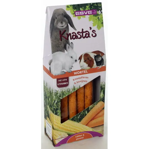 ESVE Knasta’s wortelsnack voor konijnen en knaagdieren