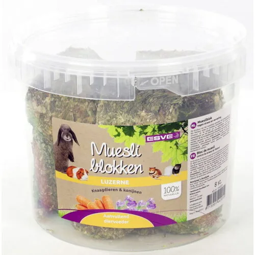 ESVE Muesliblok knaagdieren emmer 8 stuks