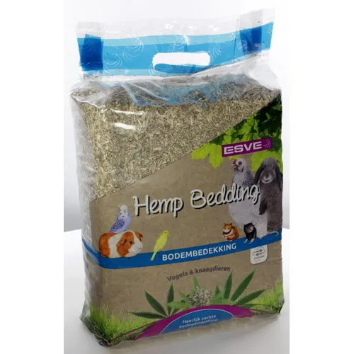 ESVE Hennepvezelstrooisel 48 liter | stofarm en sterk absorberend