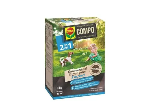 COMPO BIO 2 in 1 gazonmeststof 3 kg