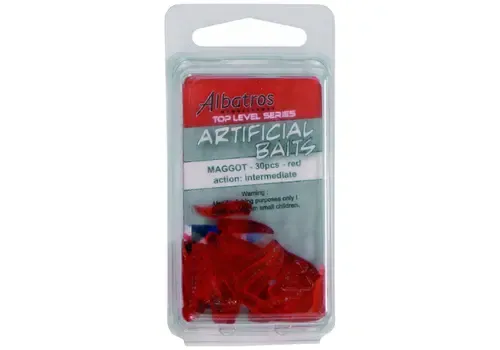 Albatros Artificial Baits Maggot Red